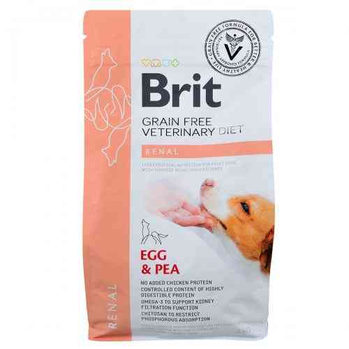 Корм сухий Brit Grain Free VetDiet Dog Renal для собак з нирковою недостатностью з яйцем горохом та гречкою 2 кг Киев