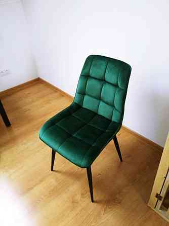 Стілець CHIC VELVET чорний каркас/зелений BL.78 Київ