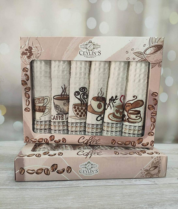 Набор плотных полотенец (вафелька) (Турция) Одесса - изображение 1