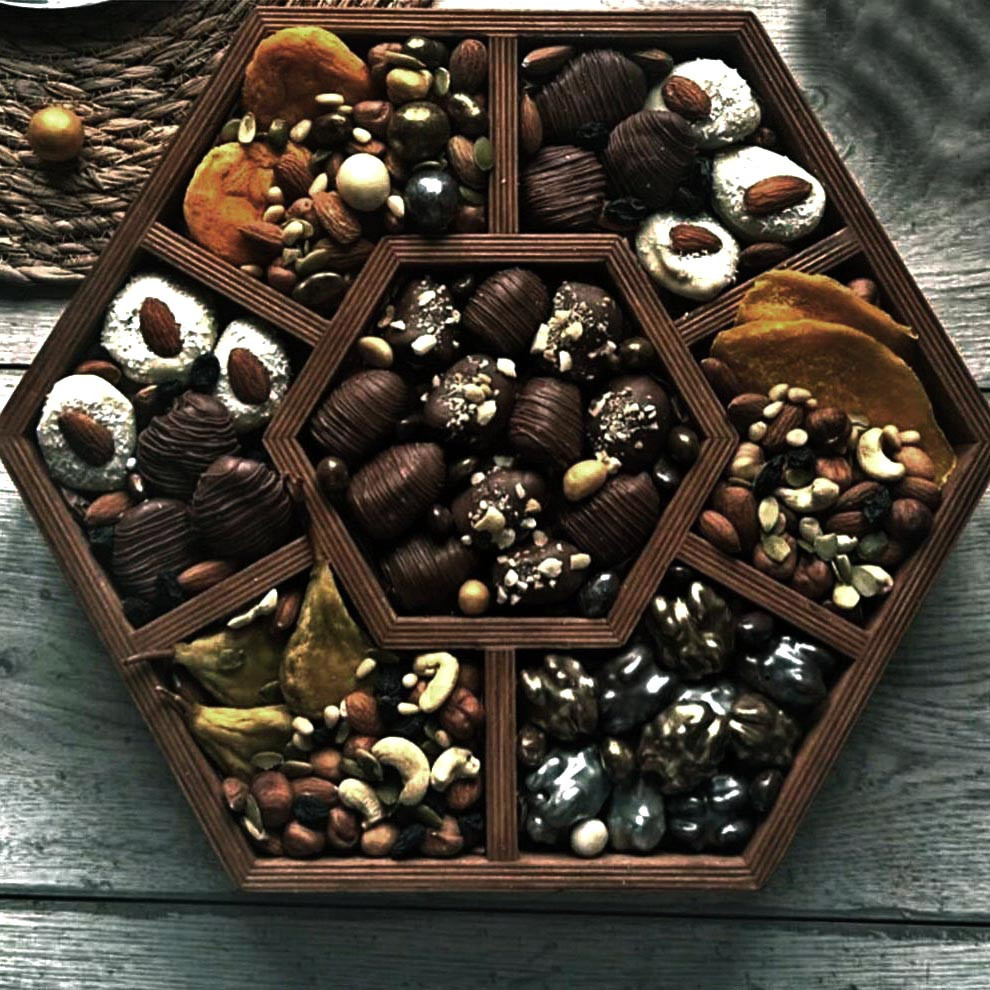 Менажница деревянная 