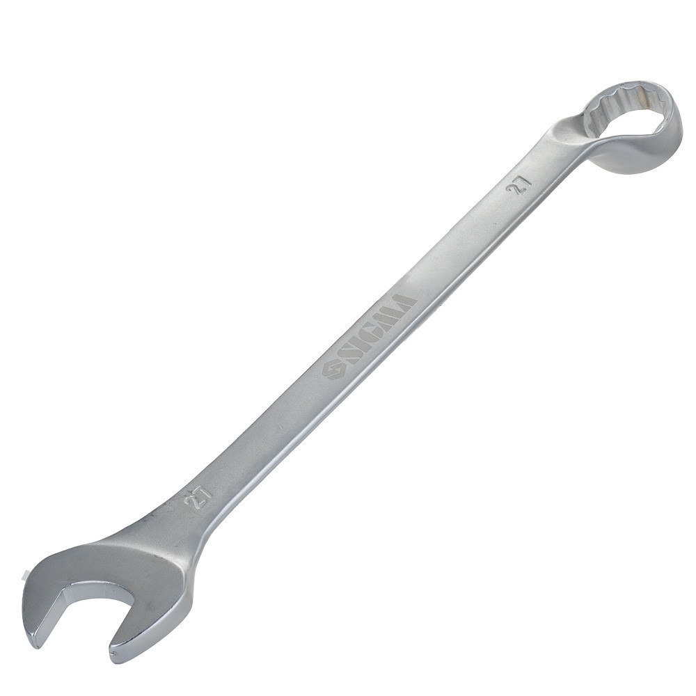 Ключ рожково-накидный глубокий 27мм CrV satine SIGMA (6024271) Ровно - изображение 8