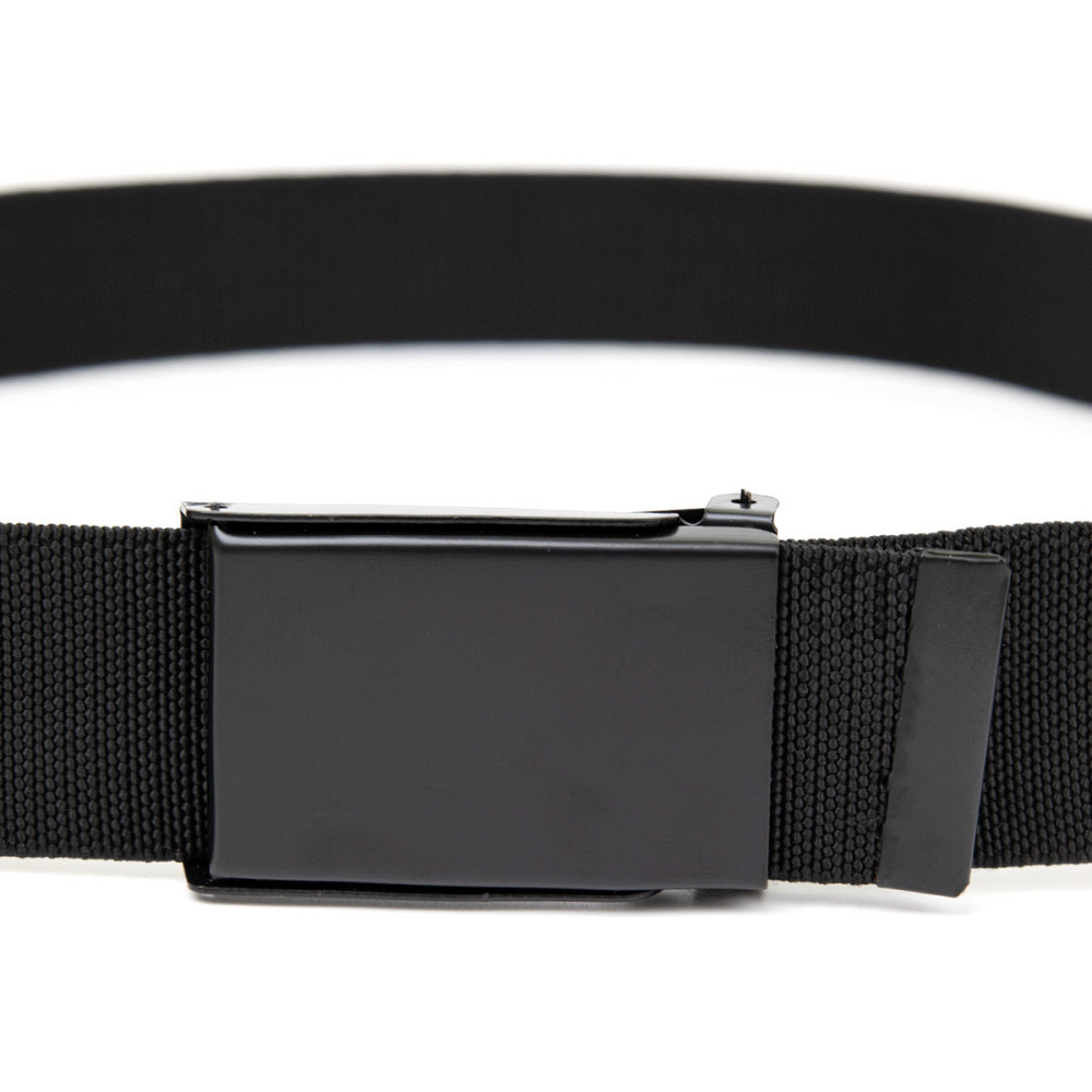 Текстильный ремень с черной пряжкой Vintage 20530 Черный Киев - изображение 6