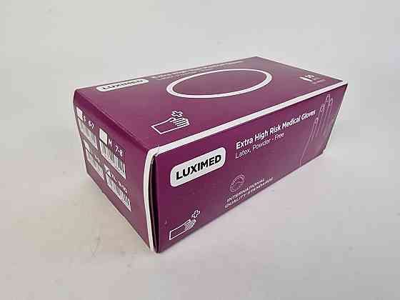 Гумові рукавички "Амбулаторія" LUXIMED 50 шт. (XL) (1 пачка) Харків