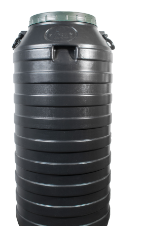 Бочка 100 л пластиковая техническая  черная бидон  широкая горловина емкость для воды Днепр