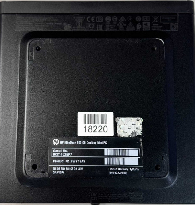 Міні-ПК HP EliteDesk 800 G6·i5-10·16GB·256GB·Display Port·Офис . Харків - фото 4