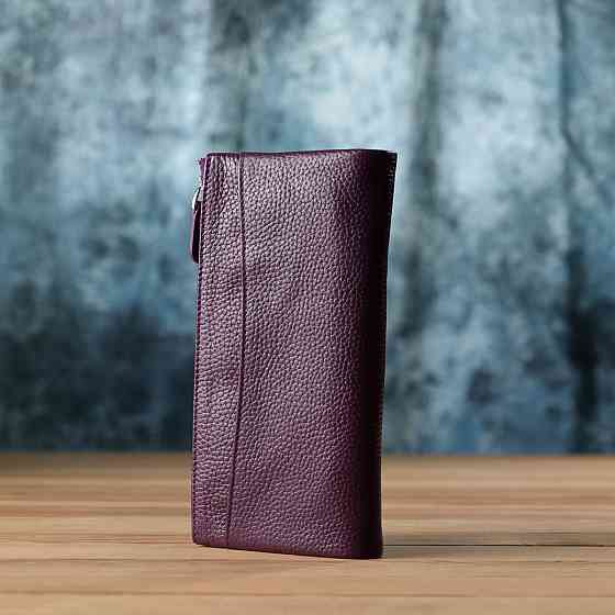 Яркий женский кошелек из натуральной кожи CANPELLINI 20873_1 Фиолетовый Киев