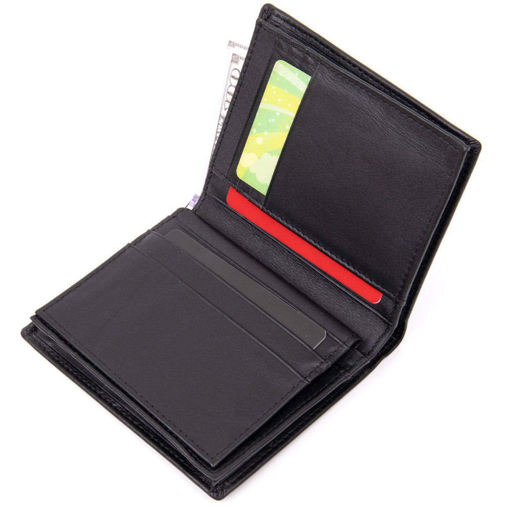 Портмоне-картхолдер унісекс Чорне (Vintage) Київ - фото 18