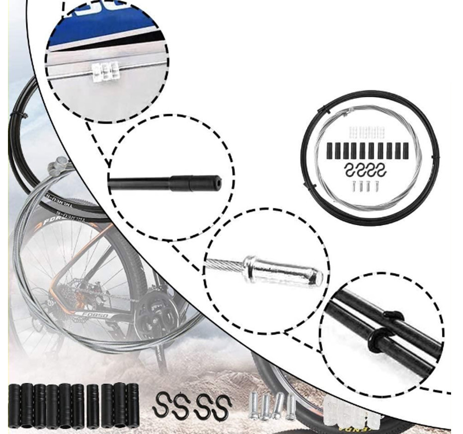 Набор трансмиссионных тросов с рубашкой 2 шт с концевиками и заглушками Feel Fit Бровары - изображение 4