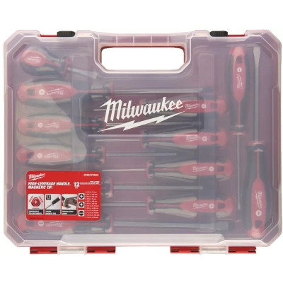 Набір викруток Milwaukee магнітних з тригранною рукояткою, в пластиковому кейсі 12шт. (4932472003) Вінниця - фото 3