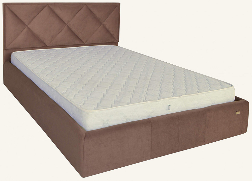 Кровать Двуспальная Leeds Comfort 180 х 200 см С подъемным механизмом и нишей для белья Коричневый Днепр - изображение 3