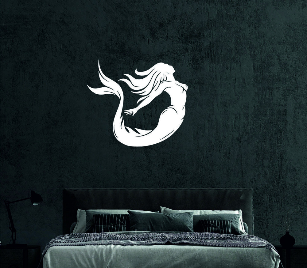 Декоративное настенное 3D Панно «Русалочка» Декор на стену с объемом 100*95 см, Белый Киев - изображение 6