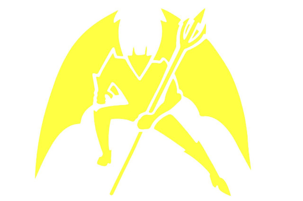 Наклейка декор DIABLO (16х16см, жовта) (#1330) Мукачево - фото 1