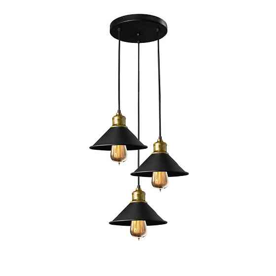 Світильник підвісний MSK Electric Harlem у стилі лофт на три лампи NL 210-3R Одеса