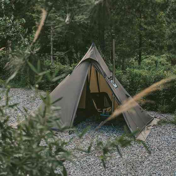 Намет із гострою верхівкою Naturehike CNK2300ZP025, коричневий Київ
