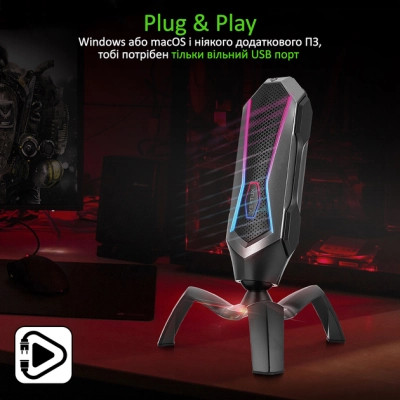 Мікрофон Vertux Marshal USB Black (marshal.black) Вінниця - фото 7