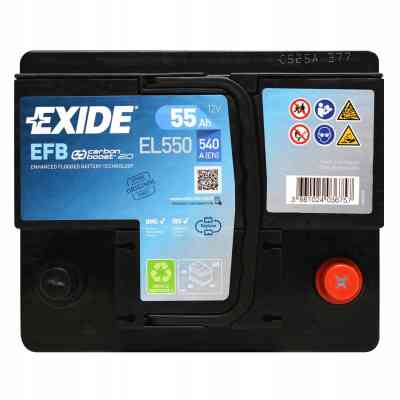 Акумулятор автомобільний EXIDE START-STOP EFB 55A (EL550) Вінниця