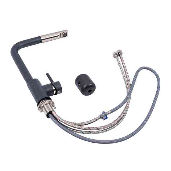 Q411B змішувач кухонний VALESO АНТРАЦИТ (з висувною лійкою) Коломыя