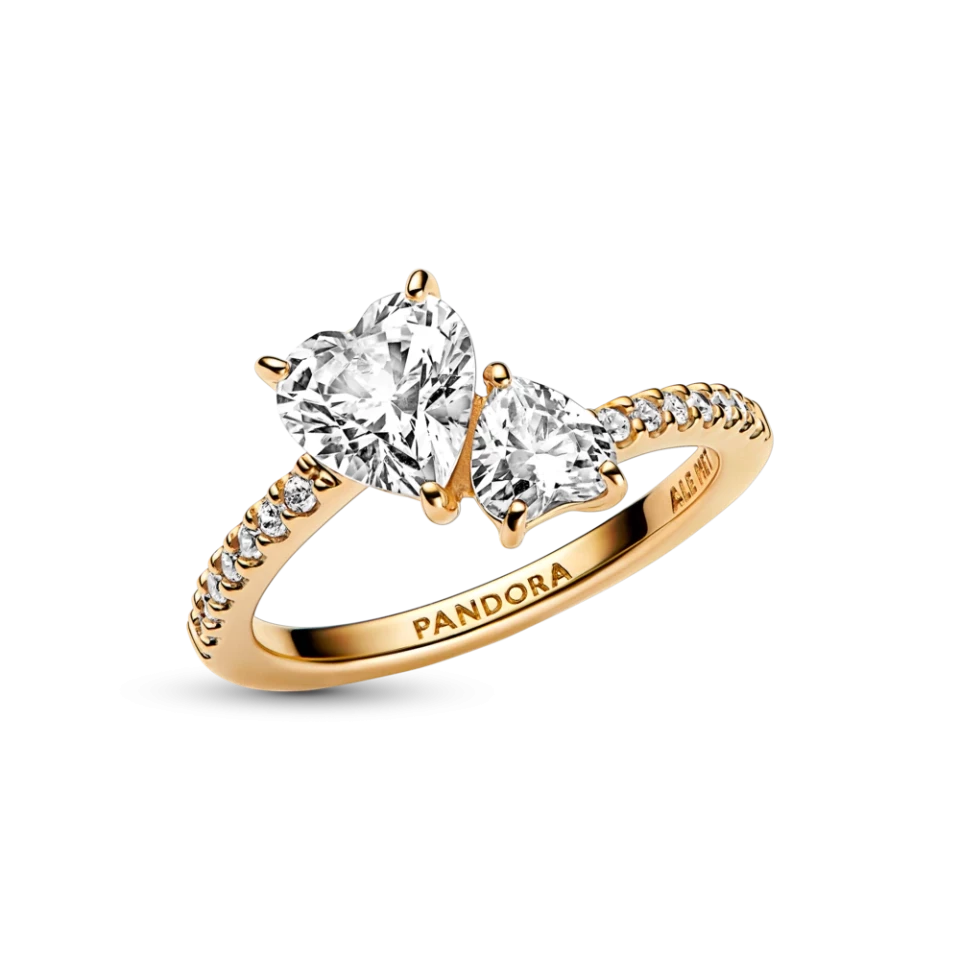 Срібна каблучка Пандора "Два серця" MasterSem Київ - фото 3