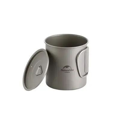 Кружка титанова з ручкою 450 мл Naturehike NH20CJ005 Киев - изображение 2