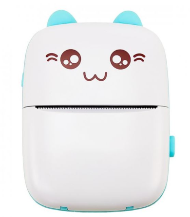 Детский портативный термопринтер Mini Printer (Голубой) Винница