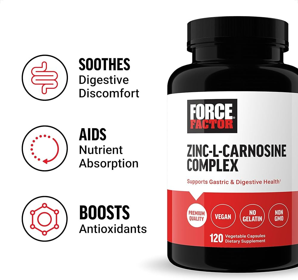 Zinc-L-Carnosine Complex, 120 Vegetable Capsules Луцк - изображение 3