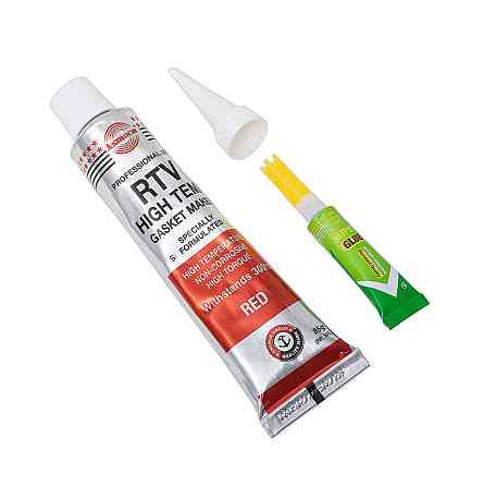 Герметик силиконовый RTV формирователь прокладок высокотемпературный +300°С красный 85г ОАЭ ASMACO (6371221) Киев