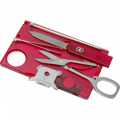 Мультитул Victorinox SwissCard Lite Transparent Red (0.7300.T) Винница - изображение 2