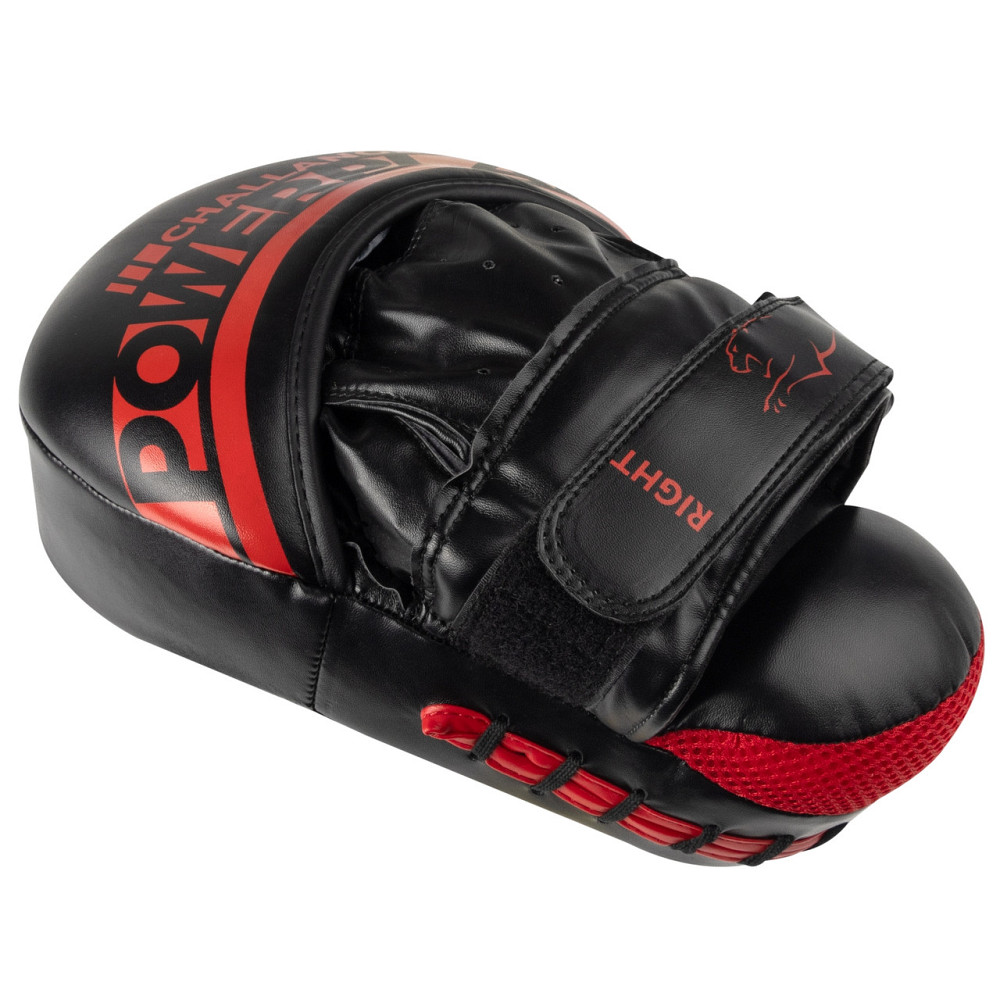 Лапи боксерські PowerPlay 3041 Чорно-Червоні PU [пара] Каменское - изображение 5