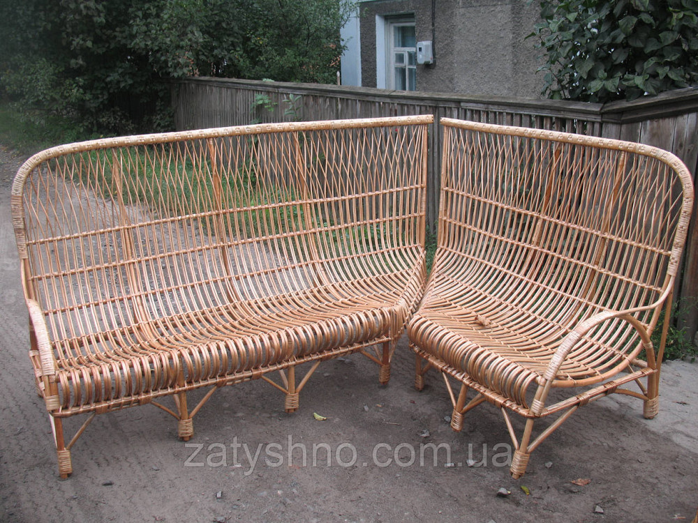 Диван-куточок із лози Київ - фото 1