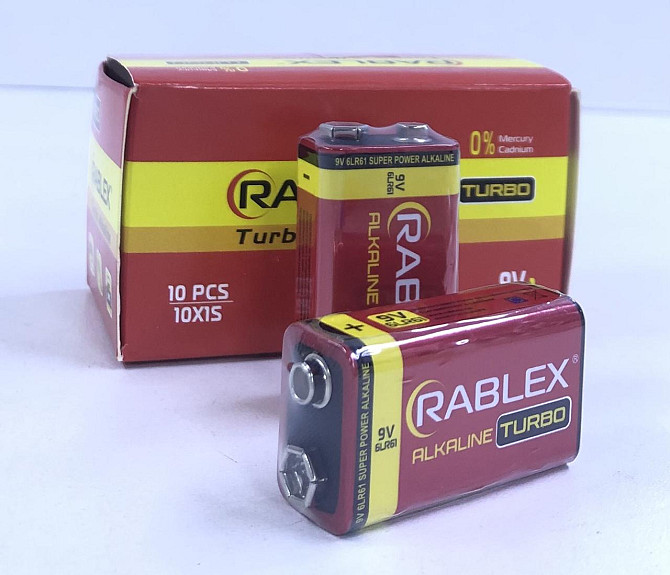Rablex 6LR61/9V/1604 Turbo (Крона) 1шт SHRINK (1/10/300) Київ - фото 1