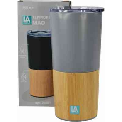 Термокружка Line Art Mao 500 мл сірий/бамбуковий (20201LA-07) Вінниця