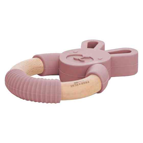 Прорізувач FreeON силіконовий зайчик, рожевий Киев