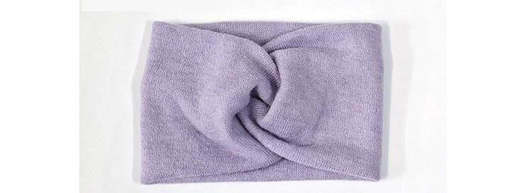 Пов'язка чалма ангорка бузкова Київ - фото 1