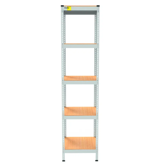 Металевий стелаж Emby Light Series (розмір 1800х450x300мм) 5 полиць ДСП до 100кг Білий Вінниця