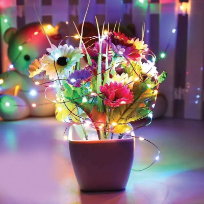 Гирлянда ColorWay Роса LED 100 10 м 8 функций разноцветная USB (CW-G-100L10NUMC) Винница - изображение 9