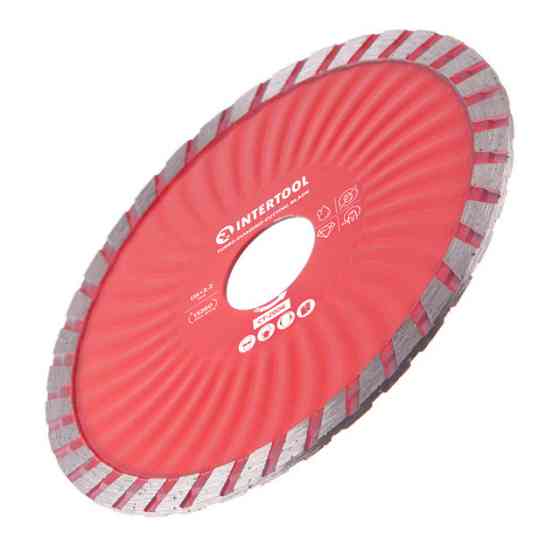 Диск відрізний алмазний Turbo, 115 мм, 22-24%, 13280 об/хв INTERTOOL CT-2006 Київ