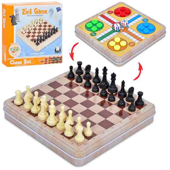 Шахи магнітні 2 в 1 F382 з грою Лудо Вінниця