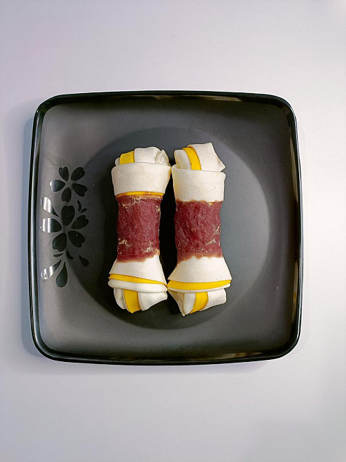 Натуральні ласощі для собак AlfPet (АльфПет) AS2 М'ясо качки на кістці з вузлами 500 г Вінниця - фото 1