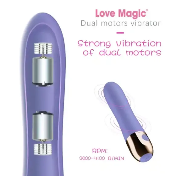 Классический вибратор Love Magical Duet на двух отдельных двигателях Днепр