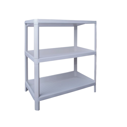 Полиця для взуття на 3 полиці 56*33*70см пластик біла троянда Алеана Житомир - фото 1