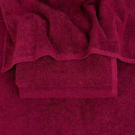 Набор махровых полотенец 3шт GM Textile 40х70см, 50х90см, 70х140см 400г/м2 (Бордовый) Сумы