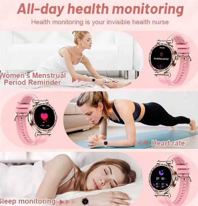 Жіночий смарт-годинник: EIGIIS CF30 RAINBOY. NFC. Київ - фото 6