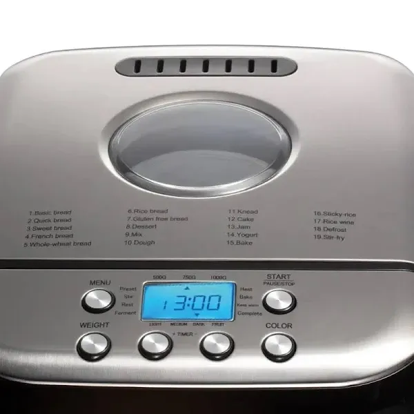 Хлібопіч Domotec/RAF R-208 600Вт, 19 програм, антипригарне покриття, таймер, режим підігріву Київ - фото 2