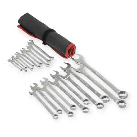 Набір ключів ріжково-накидних 6-32 мм 20 шт (тканин. чохол) CrV Storm Мукачево