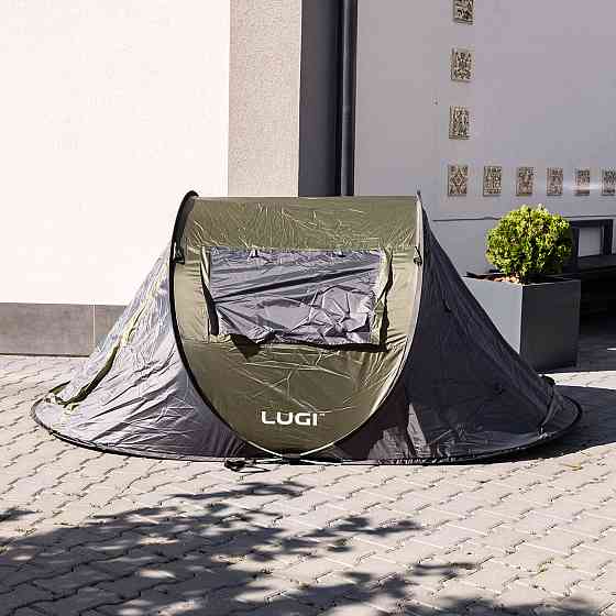 Lugi Намет туристичний 245×145×100 (см) кемпінговий для риболовлі 2 х місний Зелений LU-030GR Коломыя