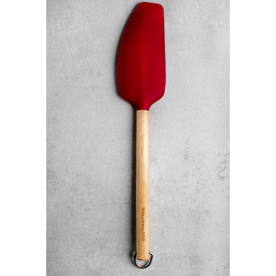 Лопатка кухонная KitchenAid Coreline для тіста, 35,3 см, береза, червоний (KQR732OHERE) Винница - изображение 5