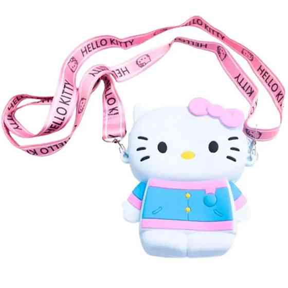Детская силиконовая сумочка Hello Kitty 13*10*3 см HP-55-1BL Киев