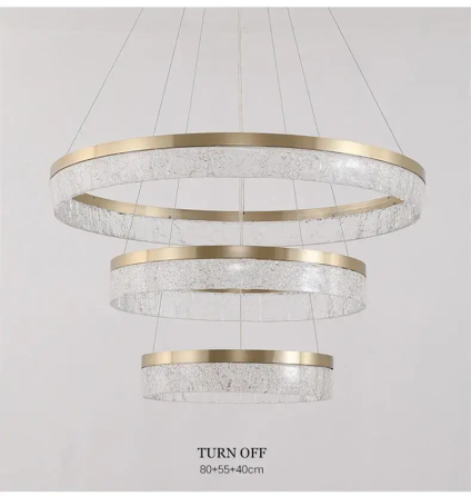 Светодиодная люстра 3 Сестры PJ899 (35+55+75см) Коричневая Киев