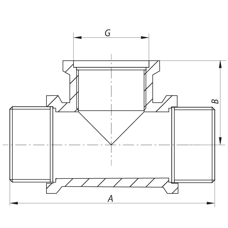 Трійник 1/2" НВН Koer KF.T06MFM (KF0070) Київ - фото 2