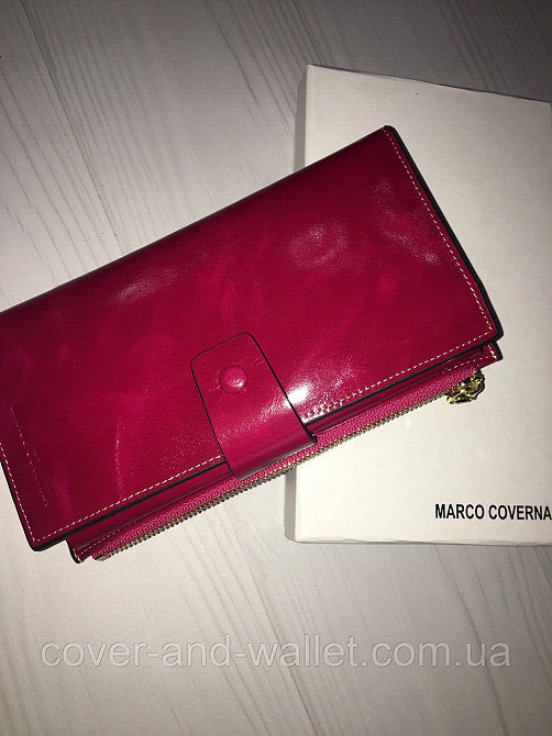 Стильный женский кошелек клатч из гладкой кожи Marco Coverna Киев - изображение 9